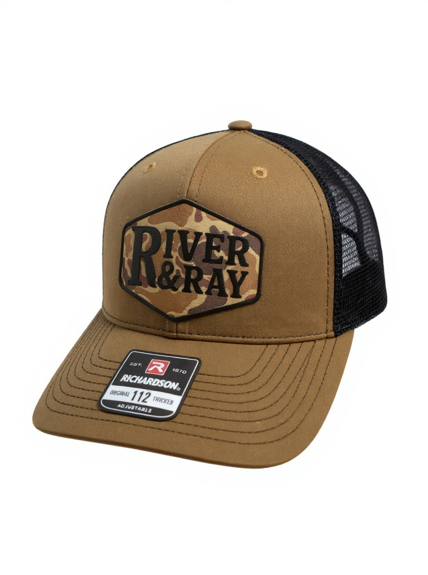 Richardson 112 - River & Ray Logo - Carmel/Black