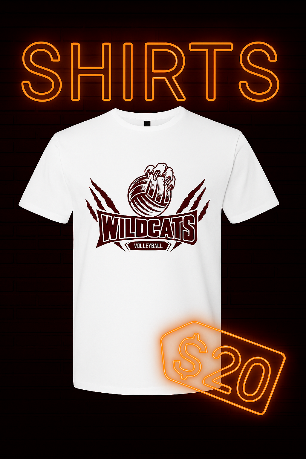 Shelby County Wildcats Volleyball T-shirt