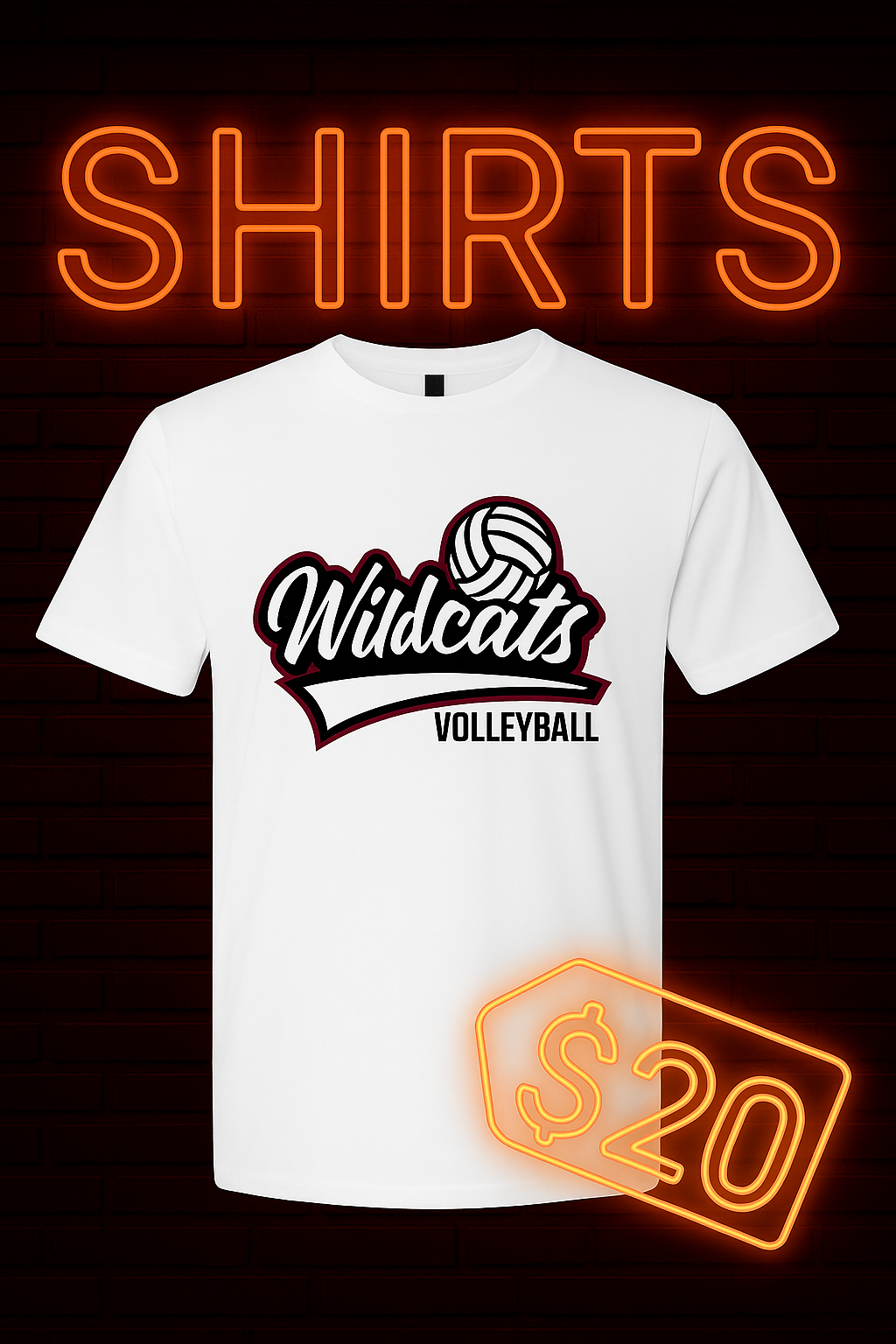 Shelby County Wildcats Volleyball T-shirt
