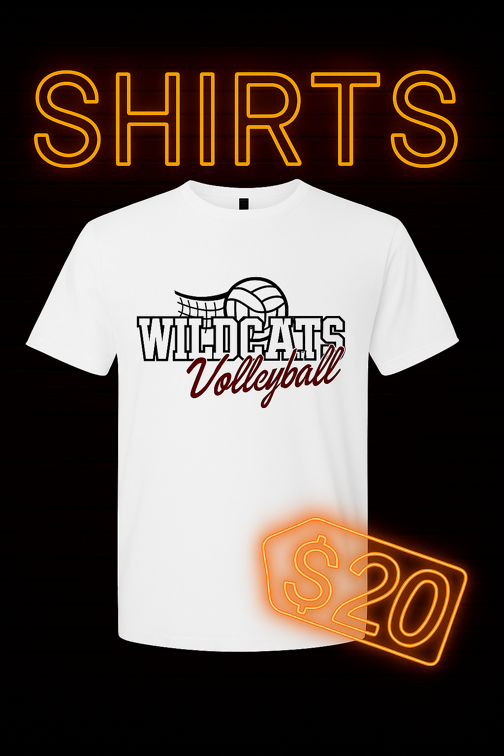 Shelby County Wildcats Volleyball T-shirt
