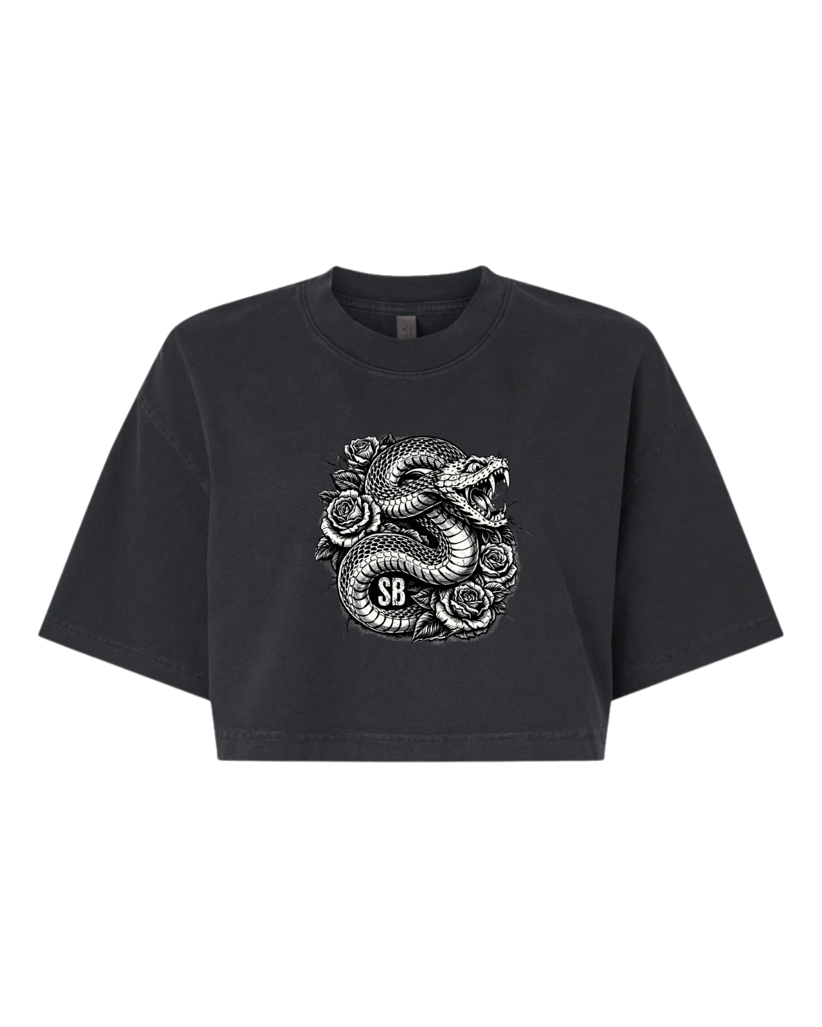 SB Creations Cropped Tee - Black