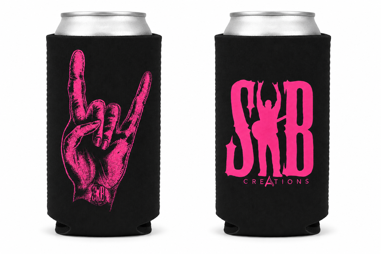 Black/Pink Koozie