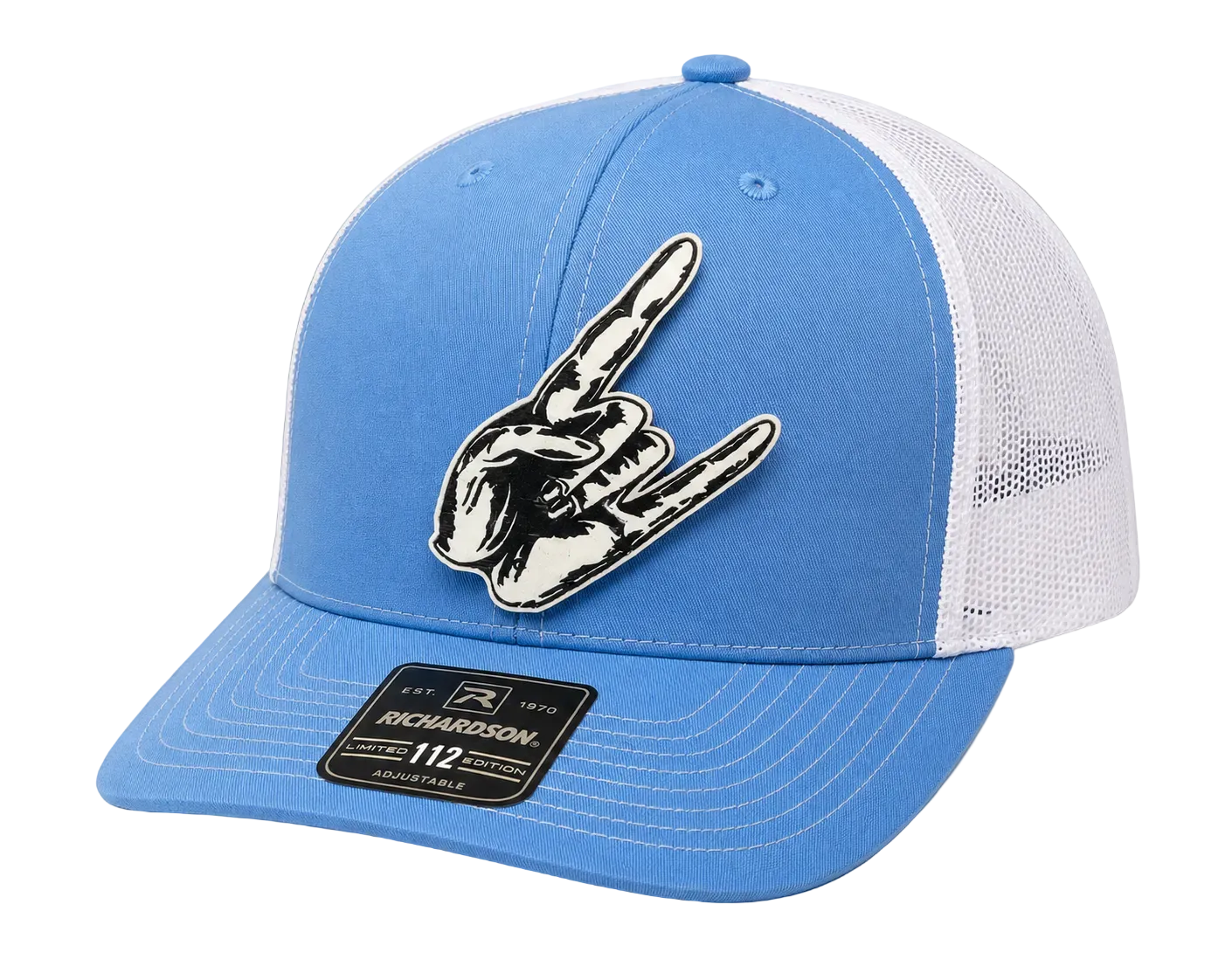 Richardson 112 - Rock Hand - Carolina Blue/White