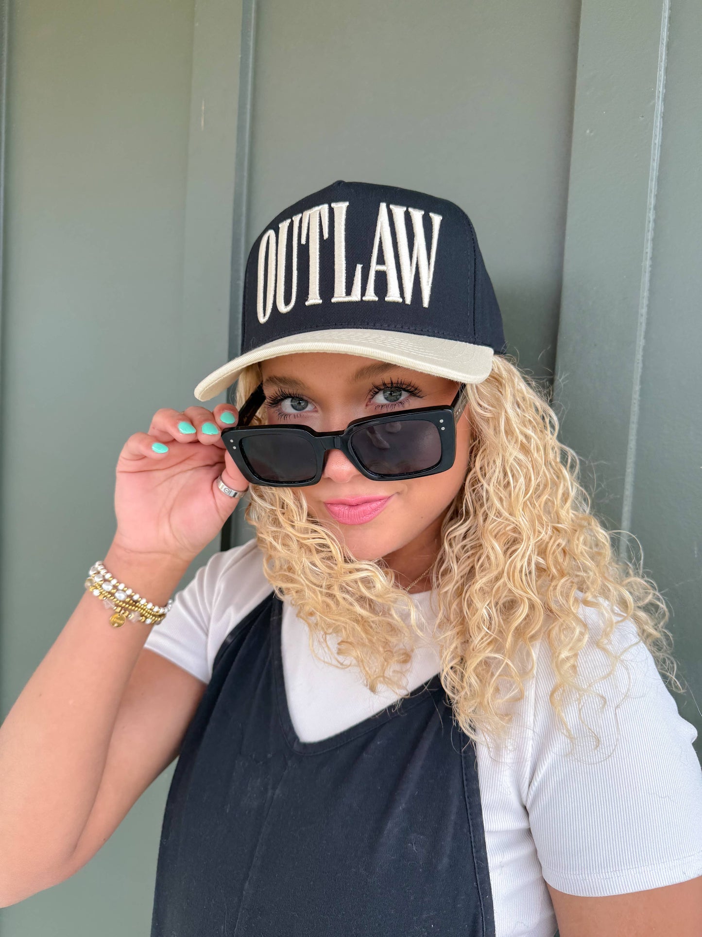 Outlaw C.C Puff Embroidered Trucker Hat TCM0024