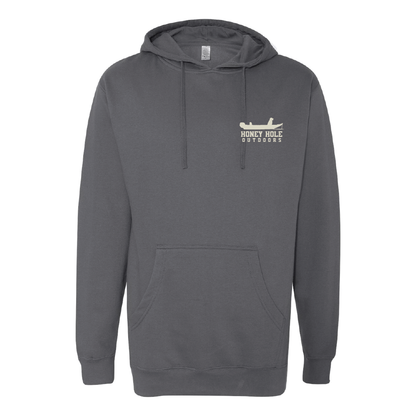 Fleece Hoodie - Boat Buddy - Charcoal