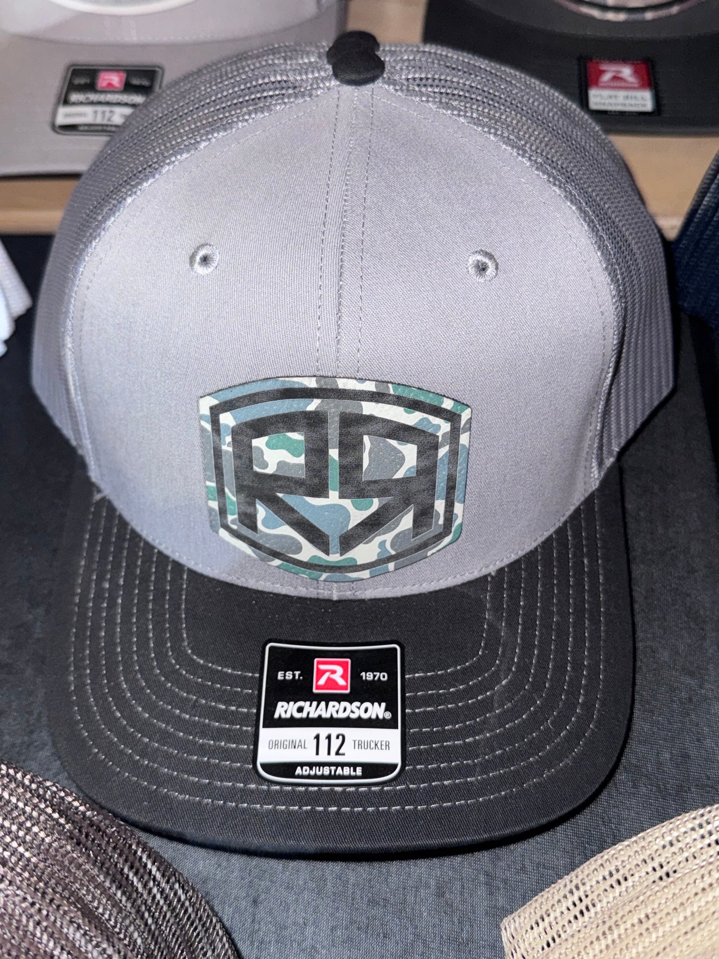 Light Gray/Gray/Black- Aqua Camo - Richardson 112