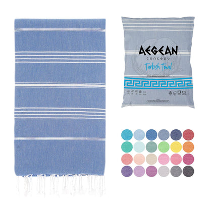 Aegean Concept Turkish Beach Towel, Oversized, Quick-Dry