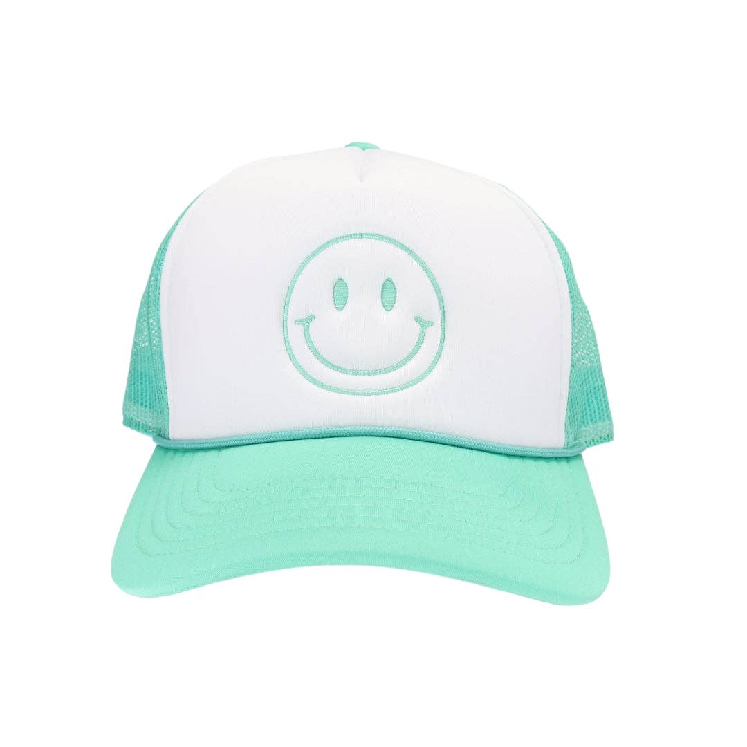 Smiley Face C.C Embroidered Foam Trucker Hat