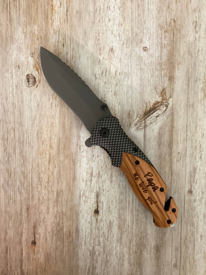Black Pocket Knife