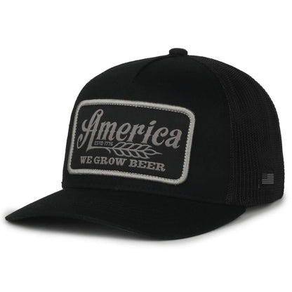 We Grow Beer Hat-Black