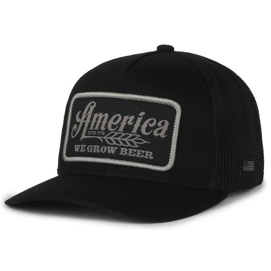 We Grow Beer Hat-Black