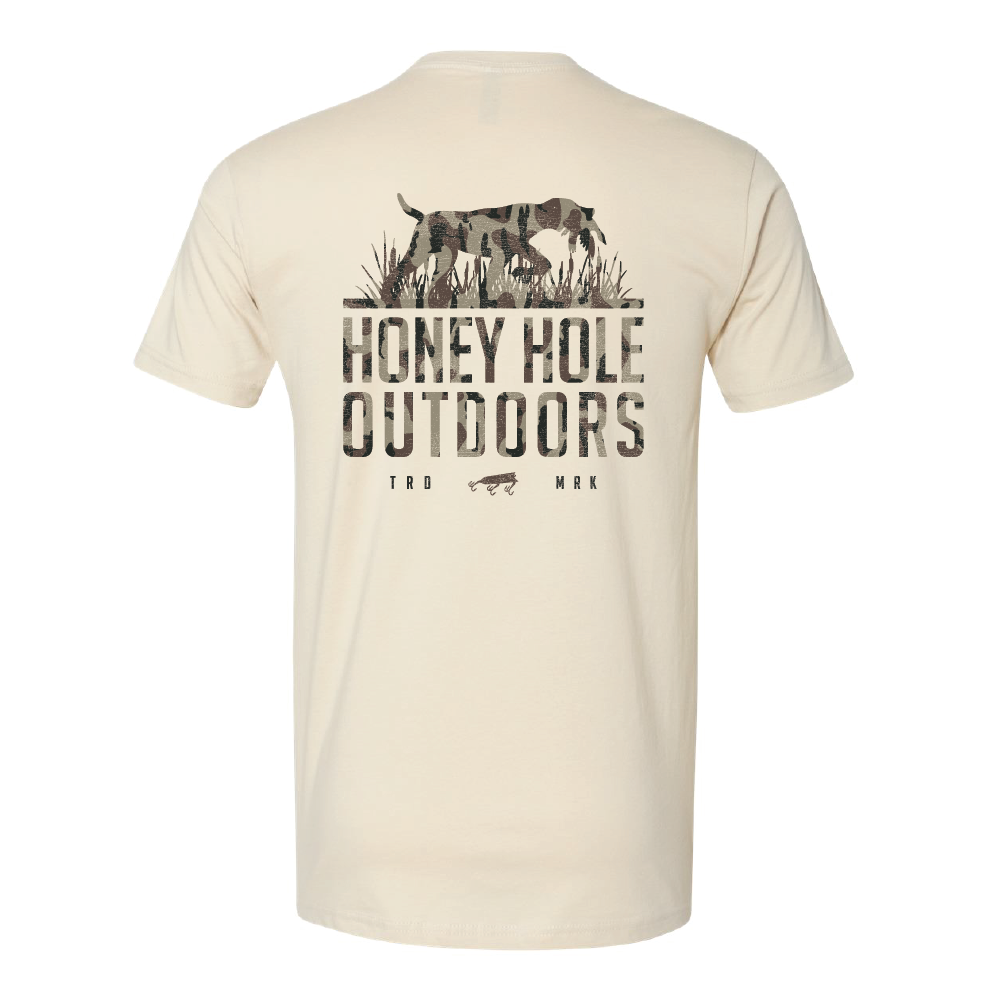 Short Sleeve - Camo Dog - Natural