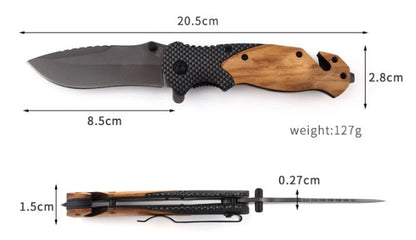 Brandon Jordan - Pocket Knife - Leather Engraved Logo