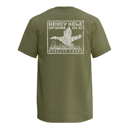 Short Sleeve - Bold Duck - Military Green
