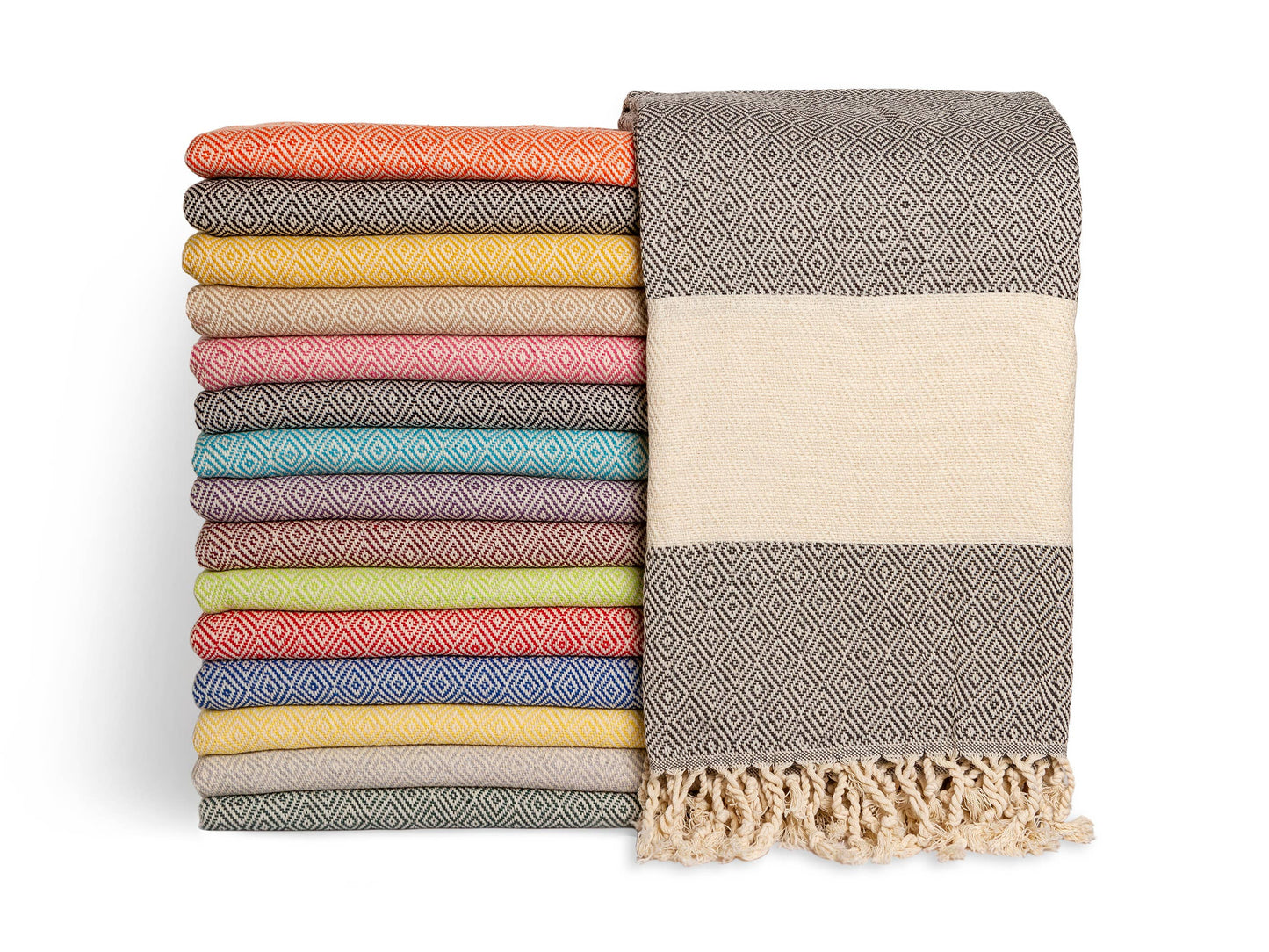 Aegean Concept Turkish Beach Towel, Oversized, Quick-Dry