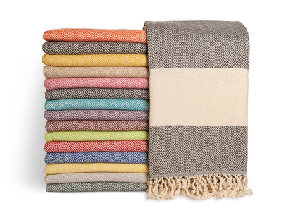 Aegean Concept Turkish Beach Towel, Oversized, Quick-Dry