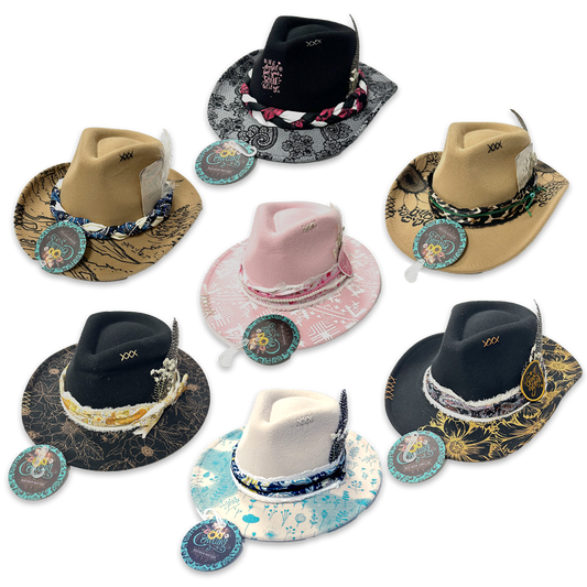 Novelty Cowgirl Western Flair Hat Assortment