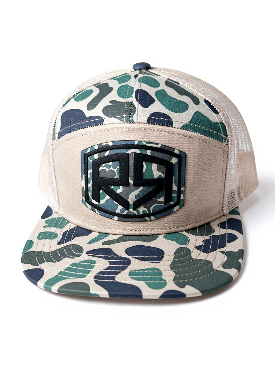 Camo - Lost Hat Co. - Old's Cool Camo - SA7AGE - Flatbill - Tan/Aqua Camo