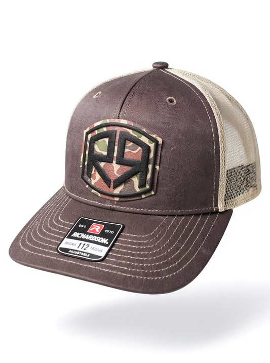 Richardson 112 - River & Ray Logo - Brown/Khaki