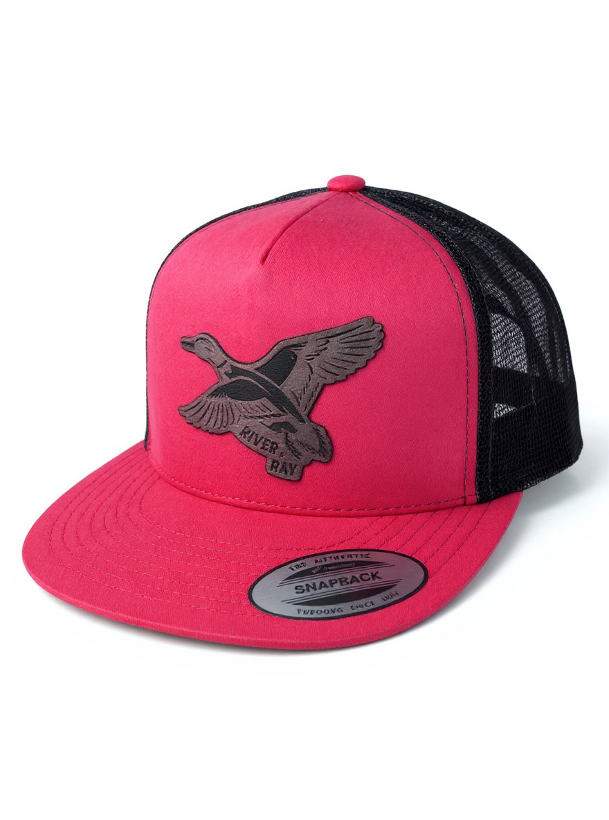 YP 6006 - Flat Bill - River & Ray Logo - Red/Black