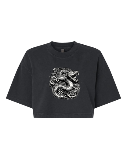 SB Creations Cropped Tee - Black