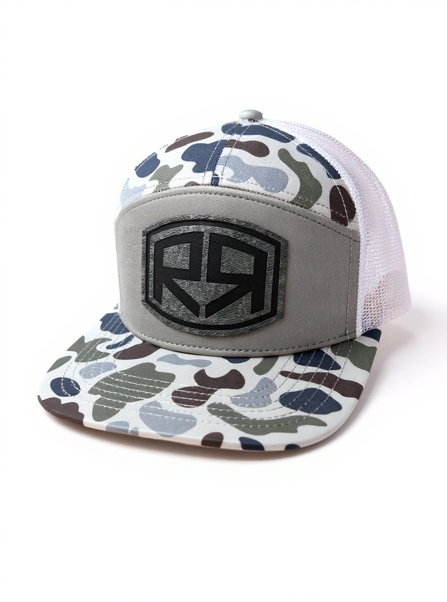Camo - Lost Hat Co. - Old's Cool Camo - SA7AGE - Flatbill - Gray/Camo/White - Gray Denim