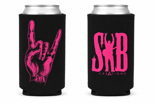 Black/Pink Koozie