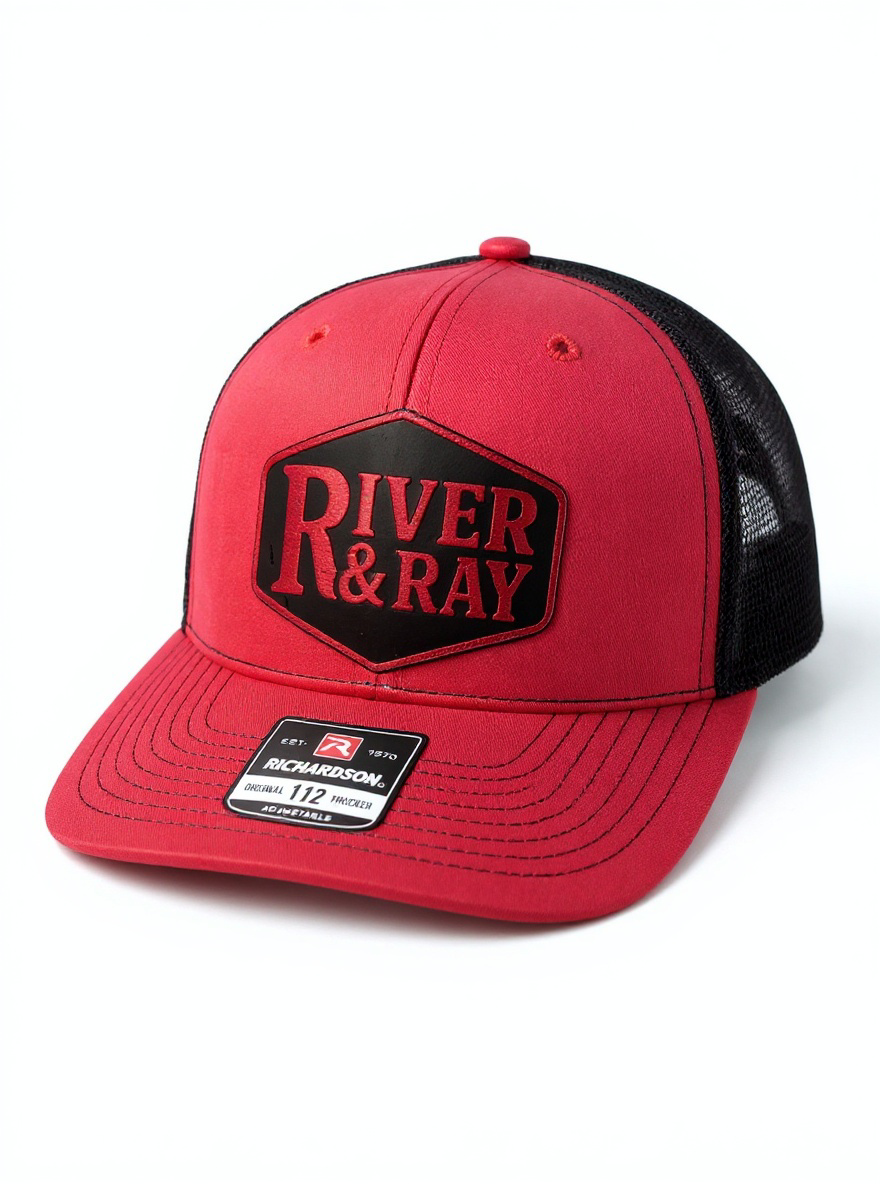 Richardson 112 - River & Ray Logo - Red/Black