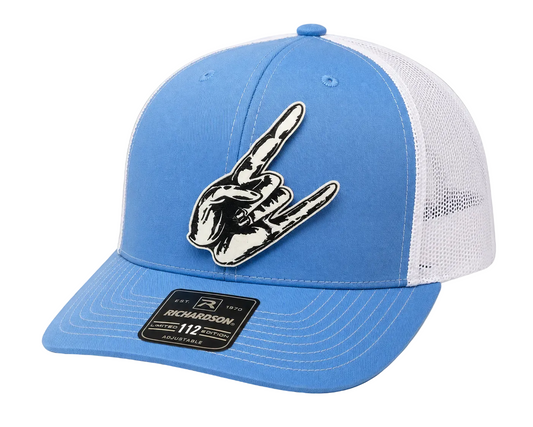 Richardson 112 - Rock Hand - Carolina Blue/White