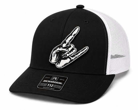 Richardson 112 - Rock Hand - Black/White