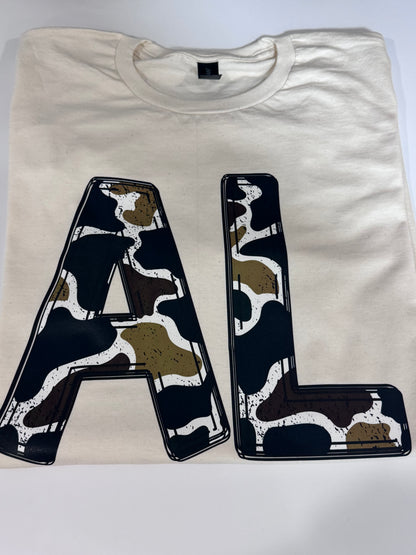 Camo Large "AL" Graphic
