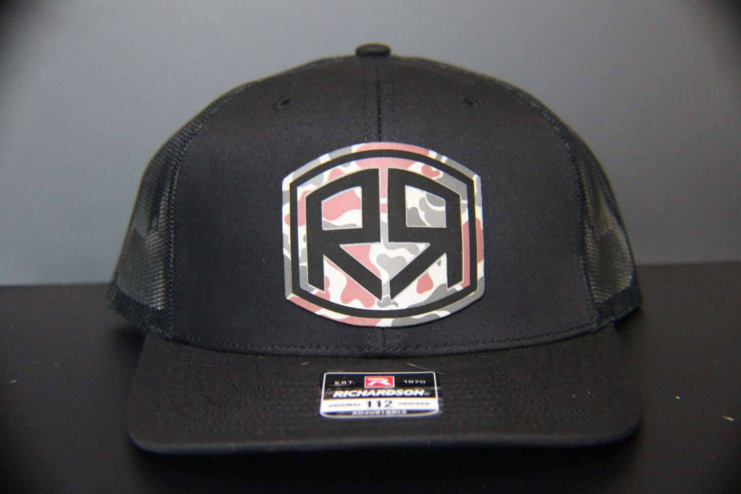 Black Solid - Red Camo - Richardson 112