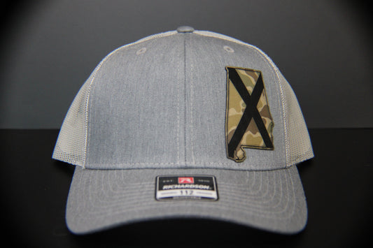 Heather Gray/Off White - Tan Camo AL - Richardson 112