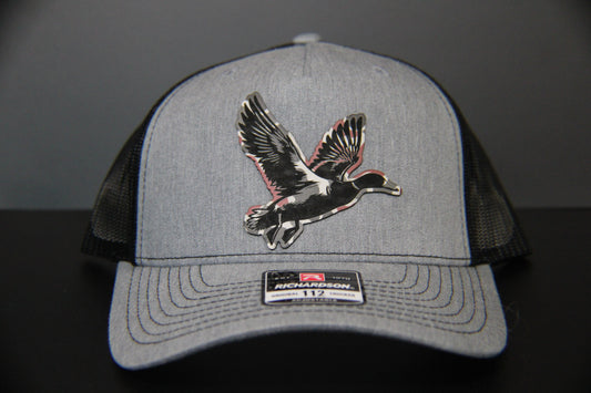 Heather Gray/Black- Red Camo Duck - Richardson 112 (Copy)