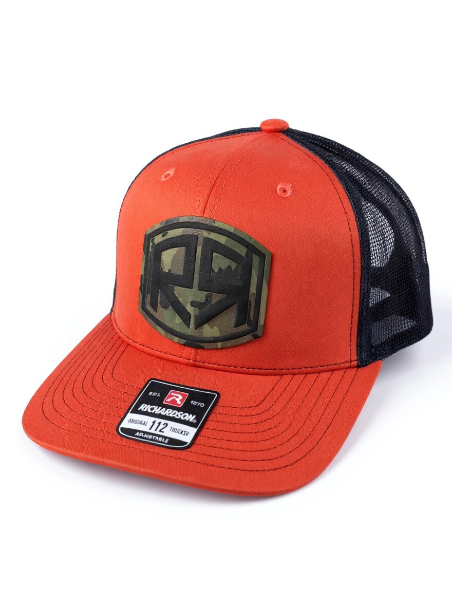 Richardson 112 - River & Ray Logo - Orange