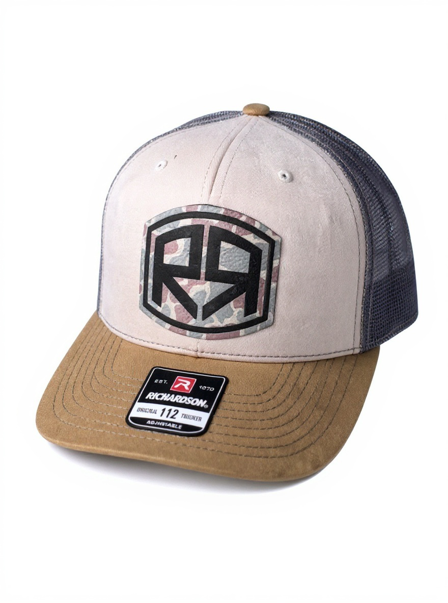 Richardson 112 - River & Ray Logo - Mink/Charcoal/Amber