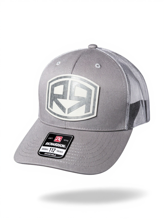 Richardson 112 PFP - River & Ray Logo - Heather Gray/Camo Back - Glow in the Dark!