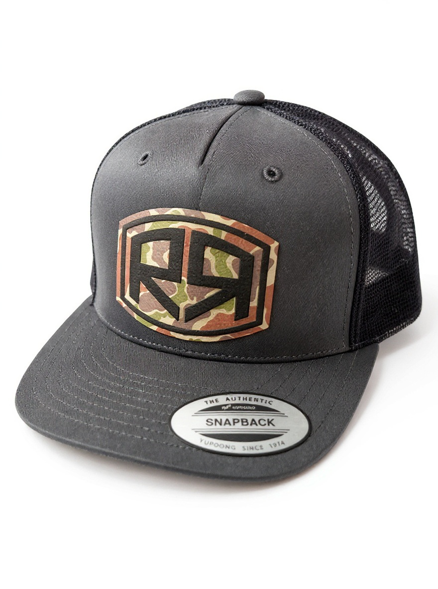 YP 6006 - Flat Bill - River & Ray Logo - Charcoal