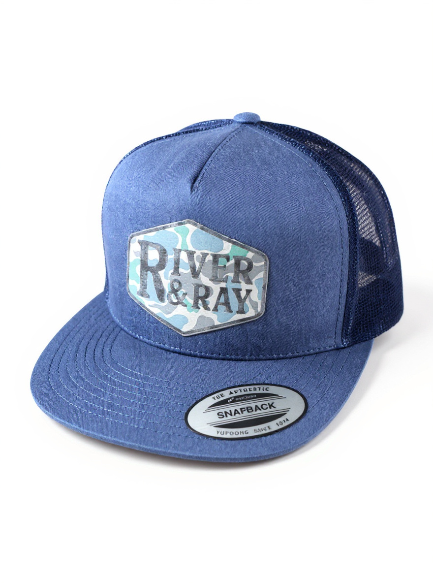 YP 6006 - Flat Bill - River & Ray Logo - Navy
