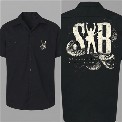 SB Creations - Dickie's Black Men's Button Up (Cut Off)