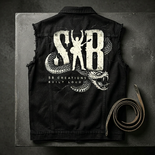 SB Creations - Dickie's Black Men's Button Up (Cut Off)