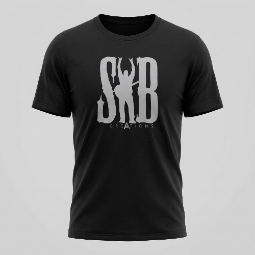 SB Creations Men's Black Tee