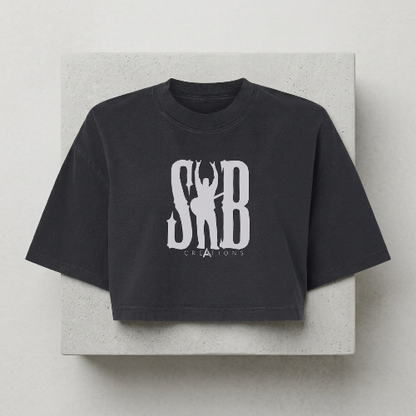 SB Creations Cropped Tee - Black