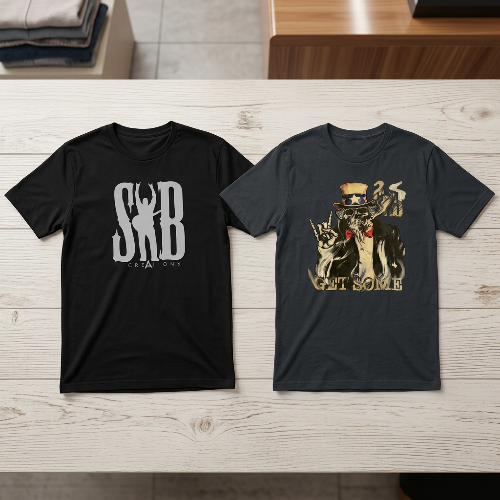 SB Creations Men's Black Tee