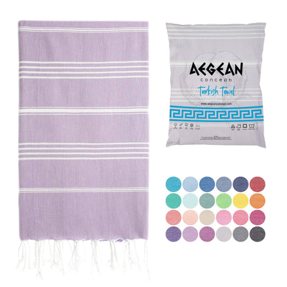 Aegean Concept Turkish Beach Towel, Oversized, Quick-Dry