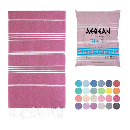 Aegean Concept Turkish Beach Towel, Oversized, Quick-Dry