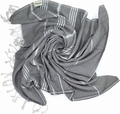 Aegean Concept Turkish Beach Towel, Oversized, Quick-Dry