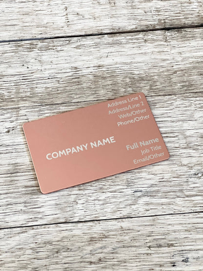 Metal Business Card